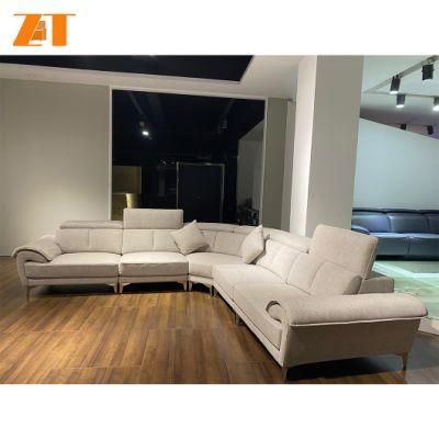 High Back Comfortable Sofa Lounge Home Furniture Modern Sectional Fabric Sofa (21006)