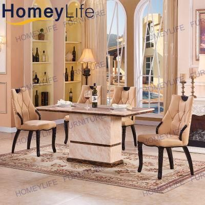 Restaurant Meeting Hotel Modern Furniture Antique Solid Marble Dining Table