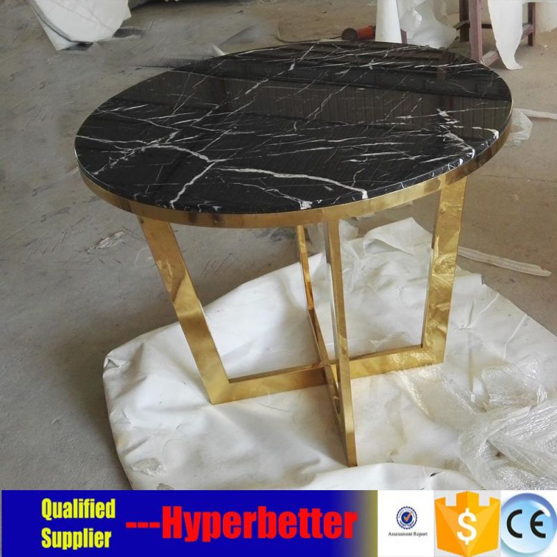 Nero Marquina Marble Plinth Coffee Table