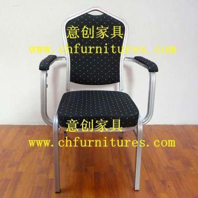 Black Fabric Armrest Chair (YC-D105)