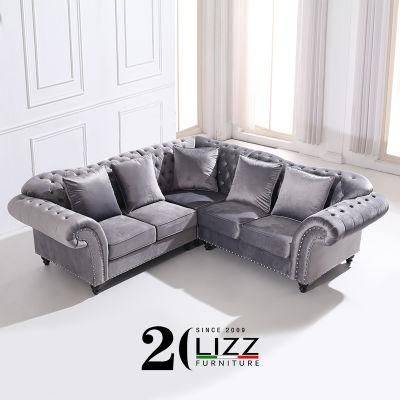 Wholesaler Modern Home Furninture L Shape Fabric Sofa