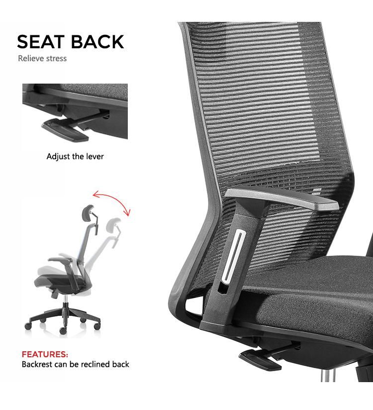 Home Work Office Classic Manufacturer Modern Design Furniture High Back Mesh Chair Price 3D Armrest Office Mesh Chair