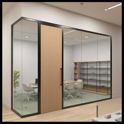 Customization Modern Design Aluminium Frame Office Glass Wall Partitions