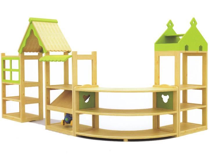 Preschool Kids Wooden Toy Shelf School Classroom Furniture
