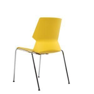 Cheap Colored Popular Modern Fashion Metal Leg Office Furniture Plastic Training Dining Chair