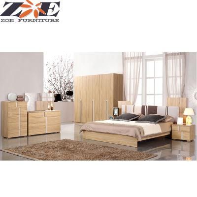 Global Hot Sale MDF Home Bedroom Set Furniture with Big Bed