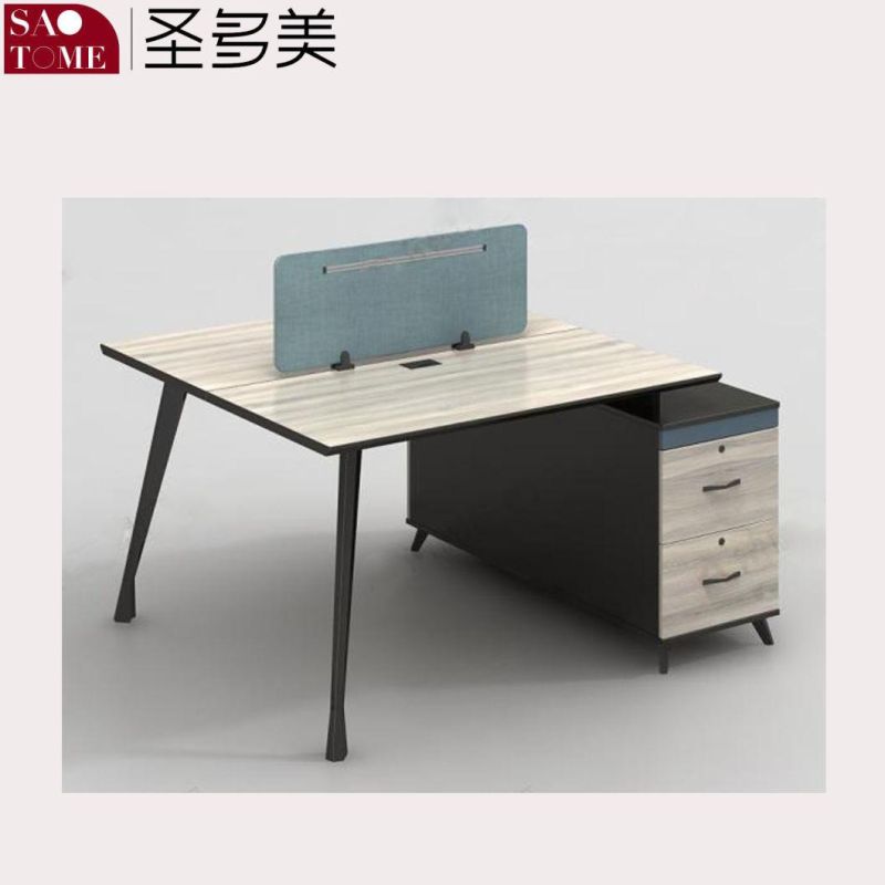 Modern Office Furniture Four Person Card Position Work Table Desk