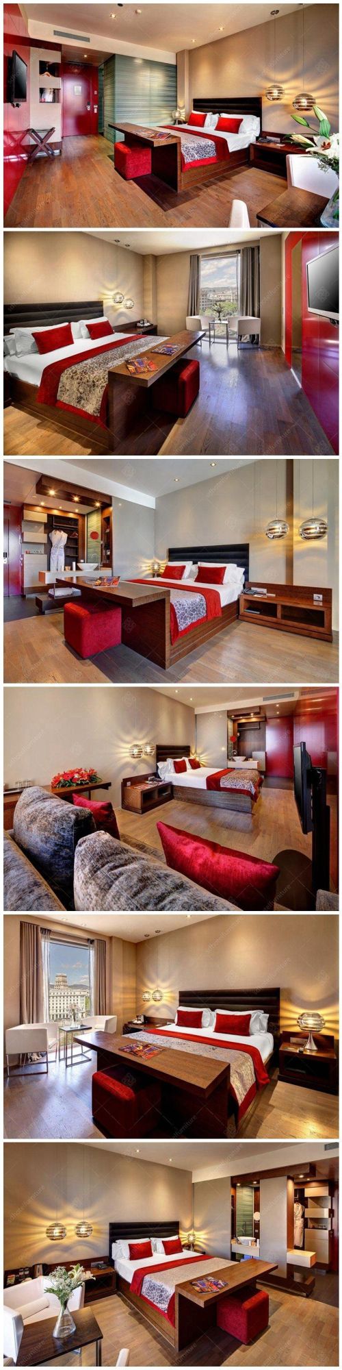 Customize Hotel/Apartment/Villa /House Room King & Twin Bedroom Loose & Fixed Modern Furniture