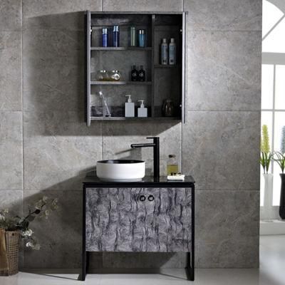 Lava Design Floor Mounted Black and White Basin Bathroom Vanity (2014A)