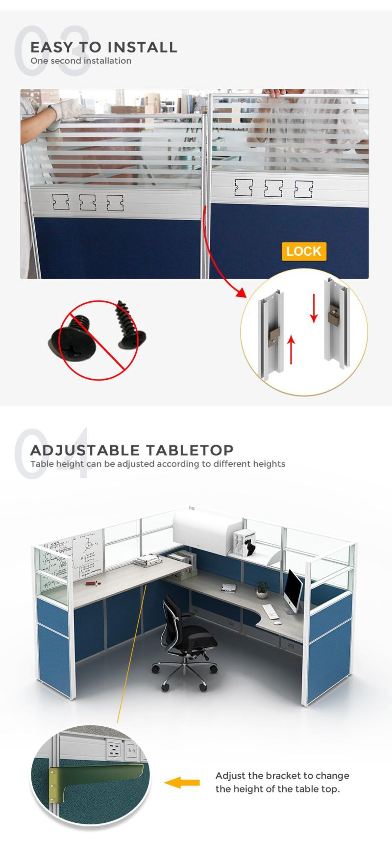 Call Center Computer Workstation Tables Office Furniture