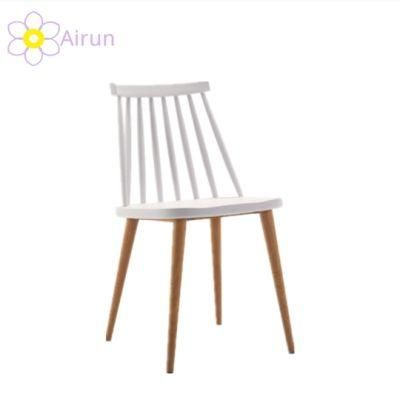 Modern Colorful Wedding Princess Garden Stack Chair Metal Legs Bistro Windsor Style Stackable Dining Room Plastic Chair