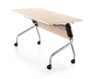 Hot Sale Swivel Training Computer Aluminum Office Folding Conference Desk