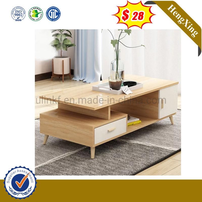 Modern 1.2m Customerized Size Light Color Wooden Coffee Table (UL-5817)