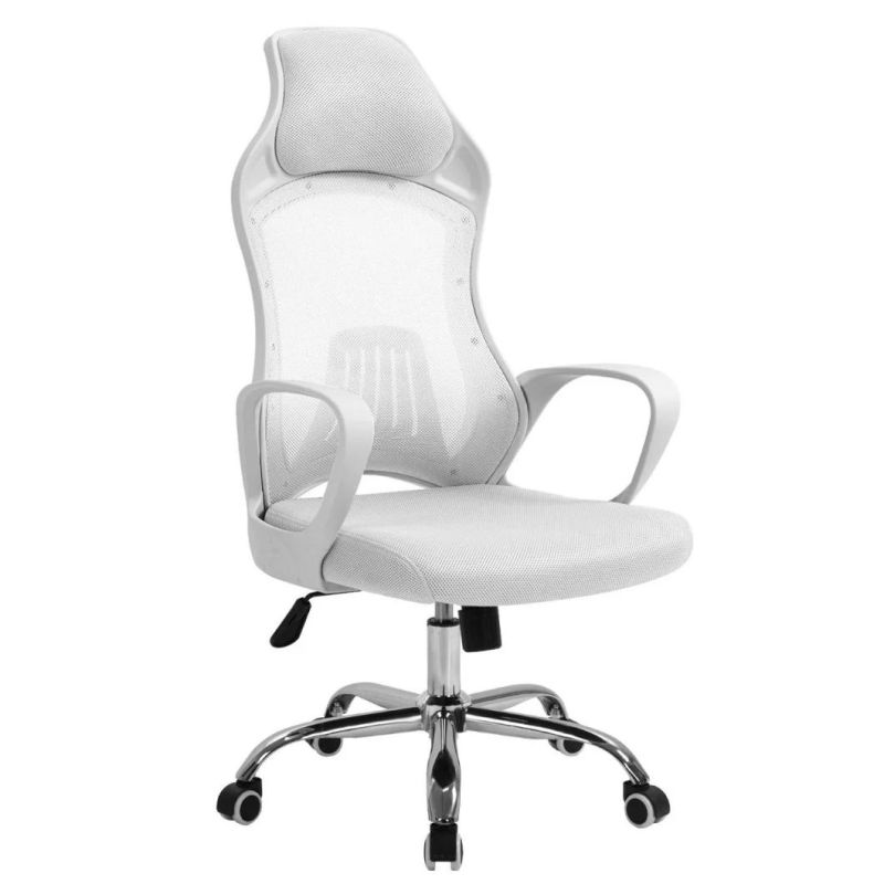 Black and White Gray Modern Mesh Ergonomic Executive Office Chair with Sliding Seat