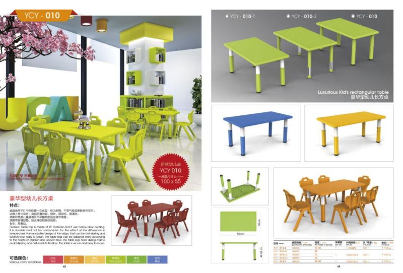 Kids Table with Metal Frame, Preschool and Kindergarten Children Table