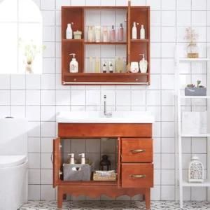 Modern Solid Wood Floor Mounted Bathroom Vanity Sq-305