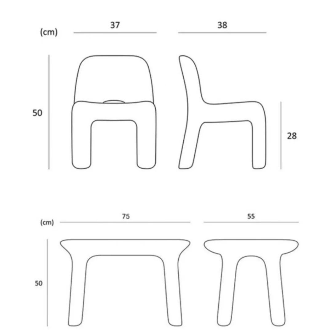 Rotomolding Pony Chair Animal Seat Toy Rotomolding Stool Leisure Chair Designer Single Cartoon Furniture for Sale