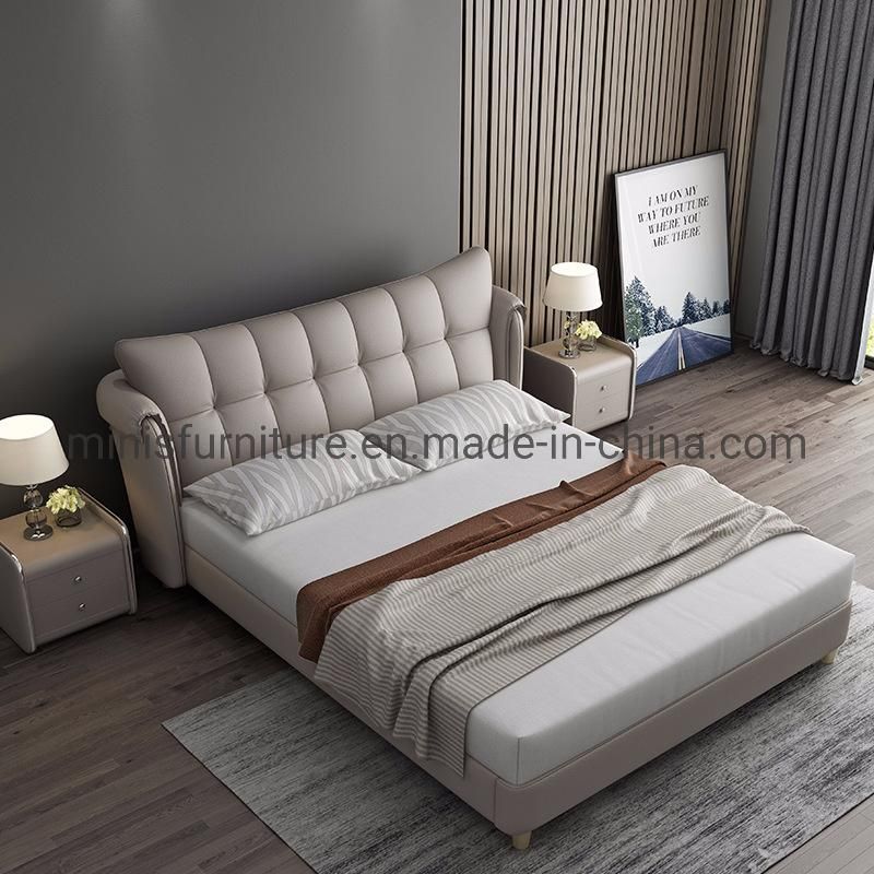 (MN-MB100) Modern Bedroom Adult Bed Original Leather Bed