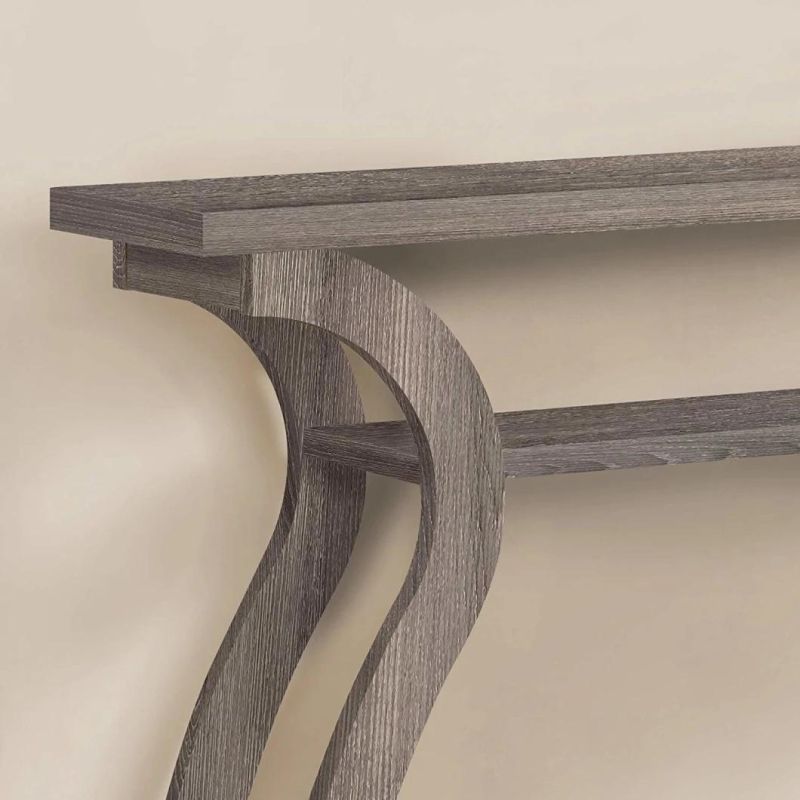 Dark Taupe Violet Hall Console Table Desk