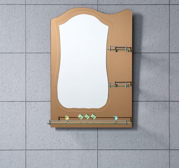Wholesale Price Decorative Bathroom Mirror with 3 Small Glass Shelves