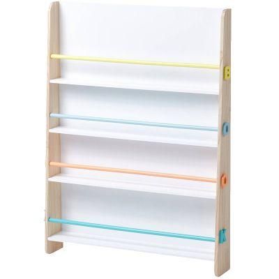 Children&prime;s Bedroom Furniture Kids School Furniture Wooden Bookcase Modern Bookshelf Bookrack