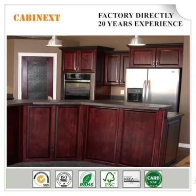 Manufactured American Style Kitchen Furniture Solid Wood Kitchen Cabinet
