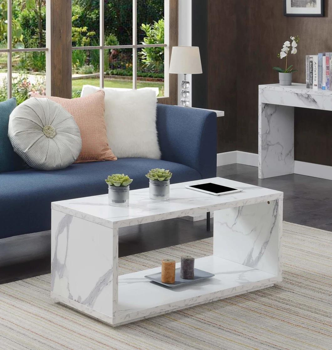 Simple Admiral Coffee Table, White