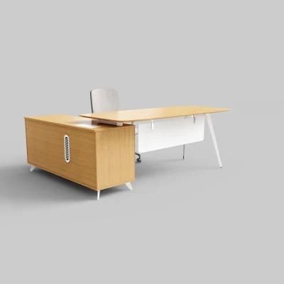 New Collection Modern Luxury Wood L Shape Executive CEO Office Workstation Manager Desk Office Furniture