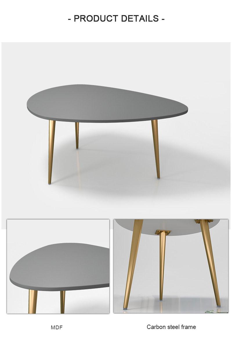 Furniture Steel Legs Modern Small Cast Iron Creative Small Coffee Table