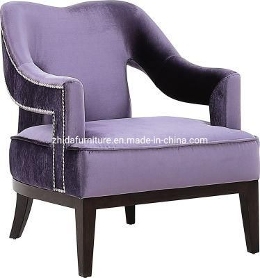 Events Furniture Restaurant Coffee Shop Amrest Velvet Chair for Hotel