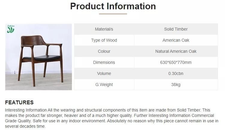 Furniture Modern Furniture Chair Home Furniture Wooden Furniture Nordic Solid Wood Dining Chair Cafe Ash Wood Handrail Chair Restaurant Home Study Chair