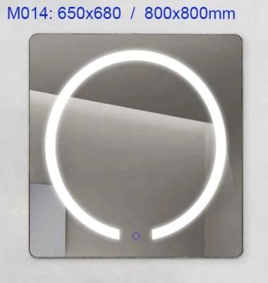 Saudi Arabian Markets Wall Mounted Touch Switch Bathroom Smart LED Mirror (M014)