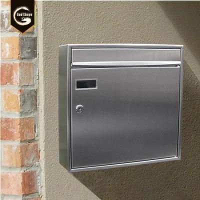 Stainless Steel Paper Metal Case Letters Box Home Mailboxes -0418L