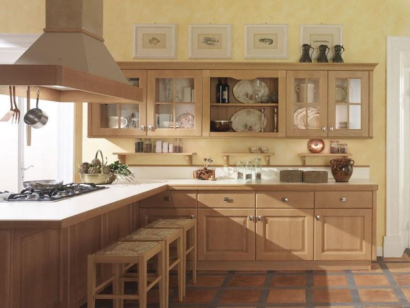 Hot Selling American Luxury High Quality Wood Grain Hampter Door Design Kitchen Cabinet