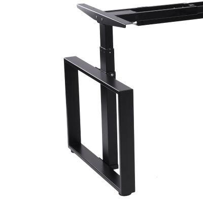 Electric Frame Rectangle Shape Height Adjustable Sit Stand Table Standing Office Desk