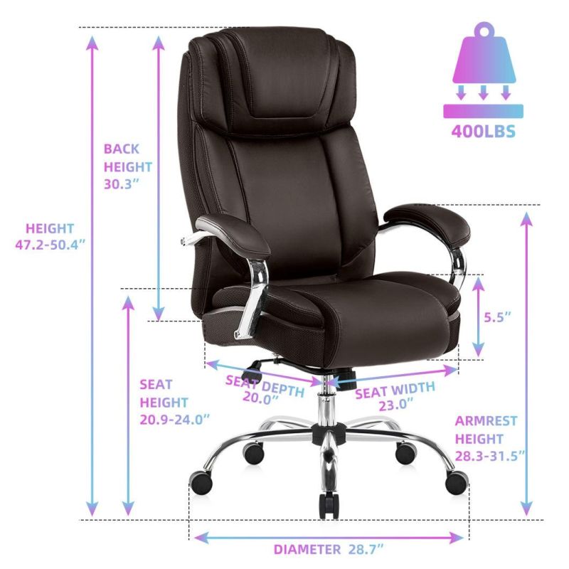 Popular Swivel Revolving Manager Office High Boss Computer Leather Executive Chair