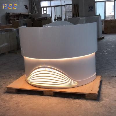 Restaurant Reception Stand LED Cafe Coffee Shop Reception Bar Counter