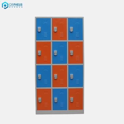 Modern Bathroom Steel 12 Doors Code Lock Compartment Schoenenkast Locker Organizer with Wholesale Price
