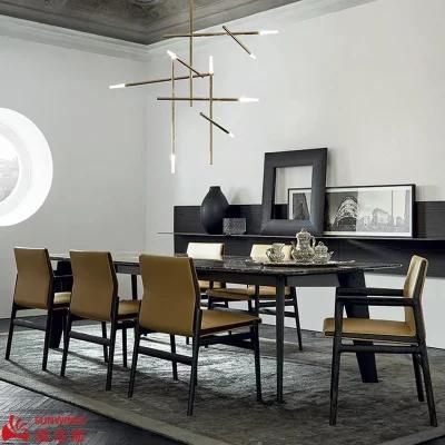 New Dining Wood Chair Modern Dining Room Furniture Fabric / PU Upholstered