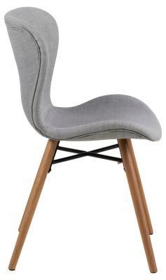 Wholesale Cheap Scandinavian Design Modern Dining Room Dining Chairs with Wooden Leg Chair