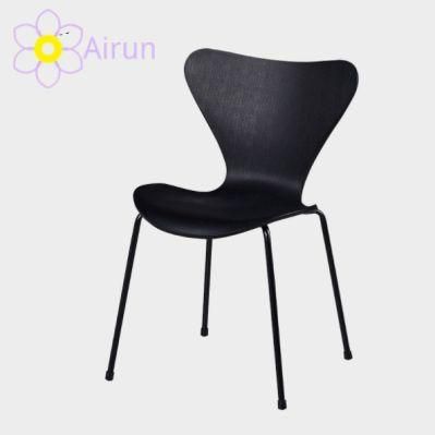 New Modern Design PP Plastic Chairs Chromed Metal Legs Furniture for Dining Room