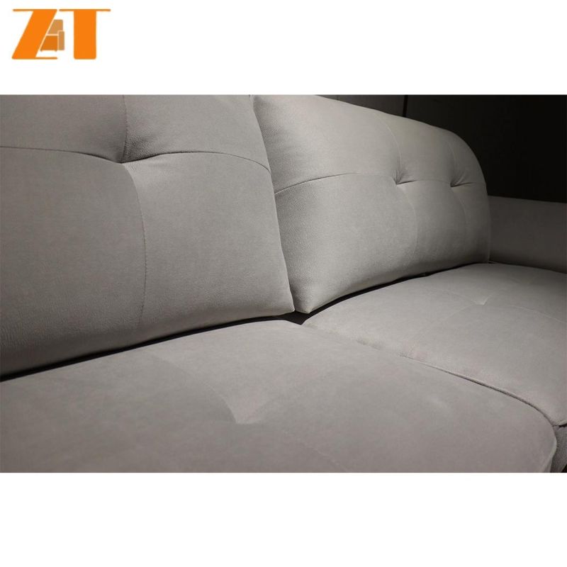 China Manufacturers Northern Europe Soft Simple PU Upholstered Hotel Floor Leather Fabric Sofa