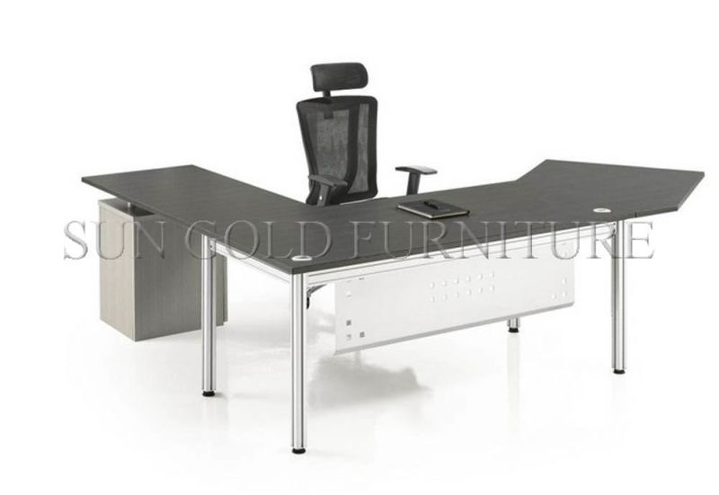 on Sale Wooden Black CEO Boss Office Desk Office Table Furniture (SZ-OD126)
