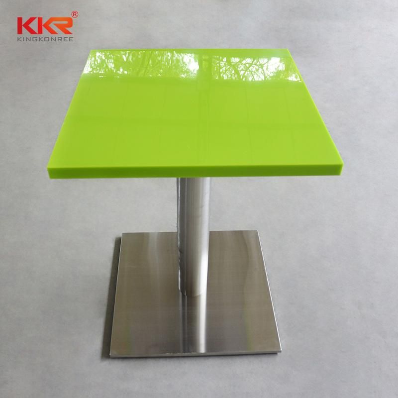 Hospital Anti Fungal Pure Color Stone Solid Surface Table