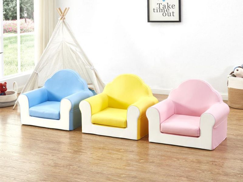 Day Care Center Sofa, Kids Fabric Sofa, Baby Sofa for Preschool and Kindergarten, Children Playground Furniture, Home Furniture and Living Room Baby Sofa