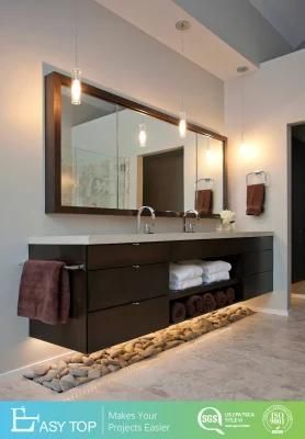Wall Mounted Melamine Waterproof Vanity Bathroom Cabinet with Mirror Cabinet