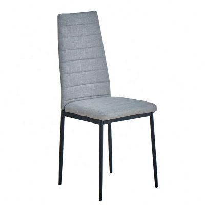 Modern Simple Restaurant Kitchen Bedroom Furniture PU Faxleather Metal Steel Dining Chair