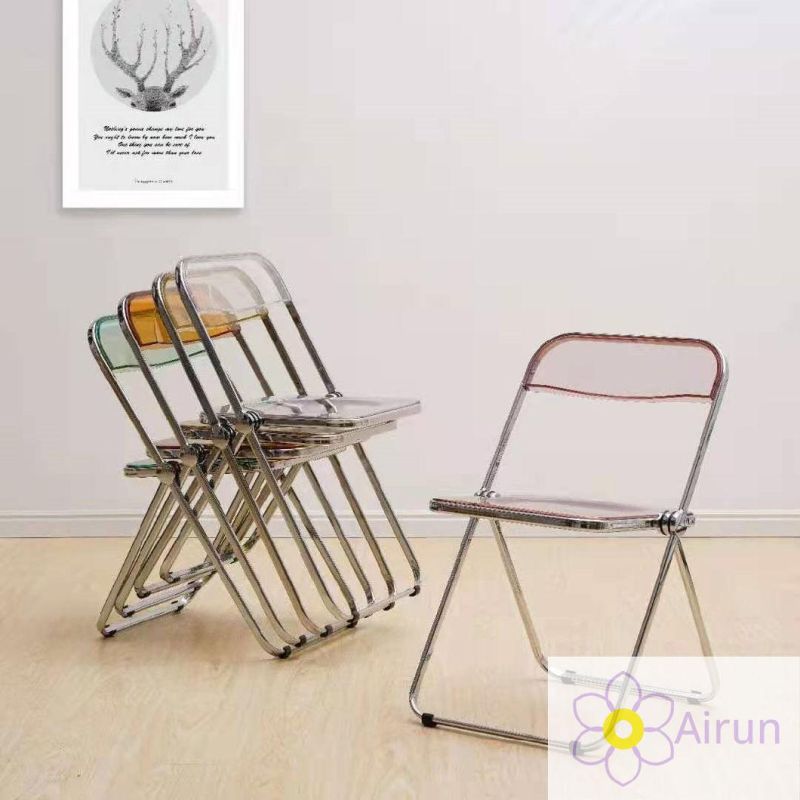 Outdoor Party Event Wedding Dining Chair Exhibition Steel Folding Chair for Trade Show Booth