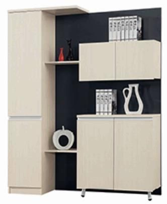 Home or Office Furniture Display Shelf Flexible Combination Modern European Style Movable Wood Bookcase