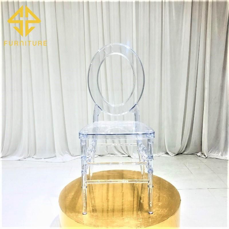 Sawa Unqiue Oval Back Design Plastic Tiffany Chairs for Event Wedding Banquet